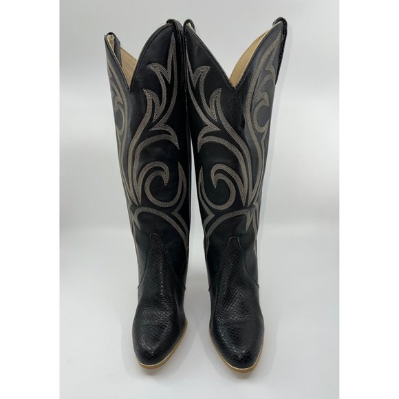 Vintage 70's Jeenz Boots Capezio Black Leather Size 6.5 - Picture 3 of 8